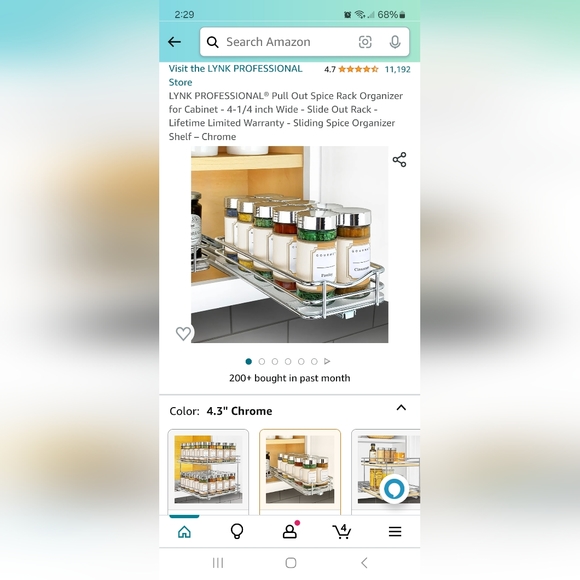 Metal Pull Out Spice Rack - Picture 4 of 4
